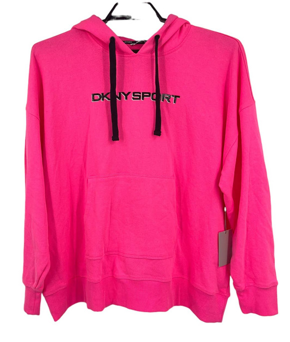 Dkny Tops - DKNY Sport sweatshirt neon pink pullover hoodie size 2X